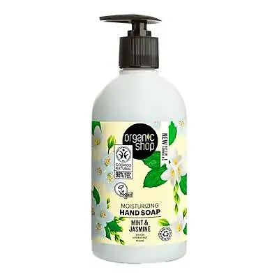 Jabón de manos hidratante jazmin-menta 500 ml, Organic Shop