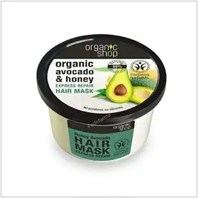 Mascarilla reparadora aguacate y oliva 250 ml, Organic Shop