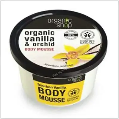 Mousse corporal hidratante vainilla-orquidea 250 ml, Organic Shop