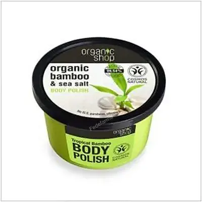 Exfoliante corporal energizante bambu 250 ml, Organic Shop