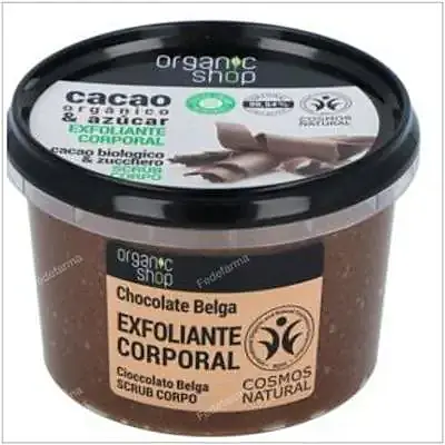 Exfoliante corporal restaurador cacao 250 ml, Organic Shop
