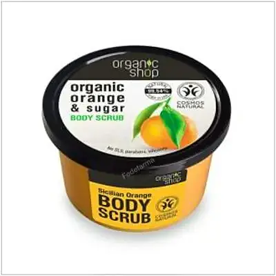 Exfoliante corporal tonificante naranja 250 ml, Organic Shop