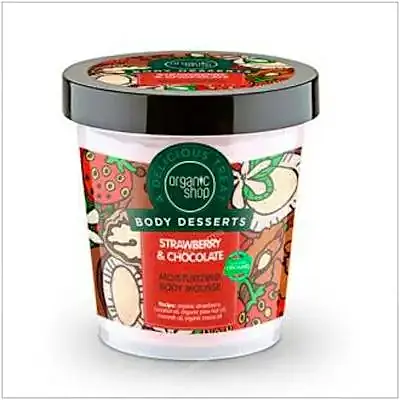 Mousse corporal hidratante fresa-chocolate 450 ml, Organic Shop