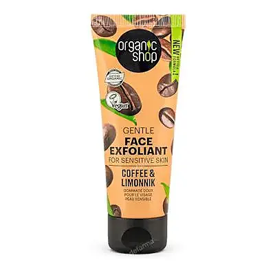 Exfoliante facial café-schizandra piel sensi 75 ml, Organic Shop