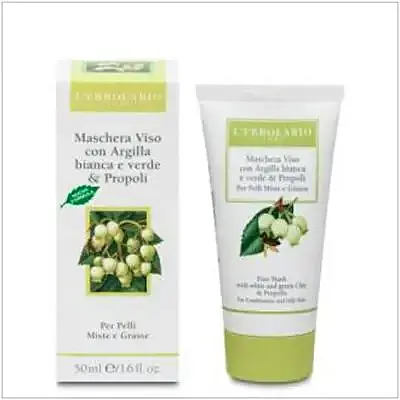 Mascarilla cara arcilla y propóleo 50 ml, L'Erbolario