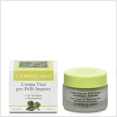 Crema facial bardana romero pieles impuras 30 ml, L'Erbolario