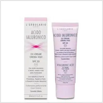 Ácido hialurónico cc crema tono miel 50 ml, L'Erbolario