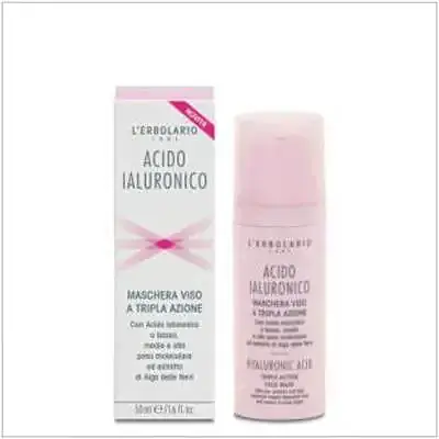 Ácido hialurónico máscara facial triple accion 50 ml, L'Erbolario
