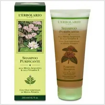 Champú purificante menta 200 ml, L'Erbolario