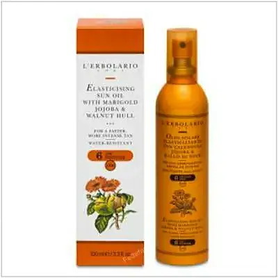Solar aceite elasticidad caléndula y jojoba SPF6, L'Erbolario
