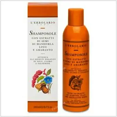 Solar champú extracto semillas de almendra 200 ml, L'Erbolario