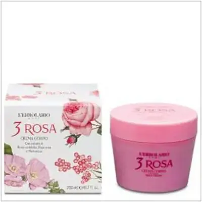 3 rosas crema corporal 200 ml, L'Erbolario