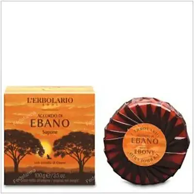Accordo ebano jabón perfumado pastilla 100 g, L'Erbolario