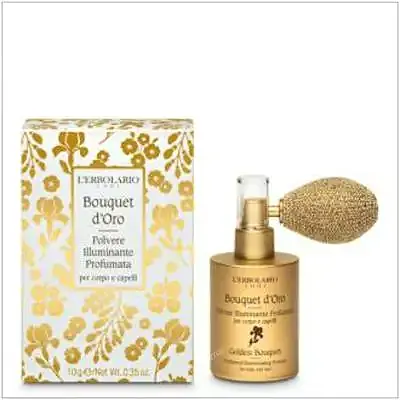 Bouquet de oro polvo iluminador cuerpo cabello 10 g, L'Erbolario