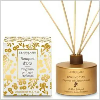 Bouquet de oro fragancia para leños (mikados) 200 ml, L'Erbolario