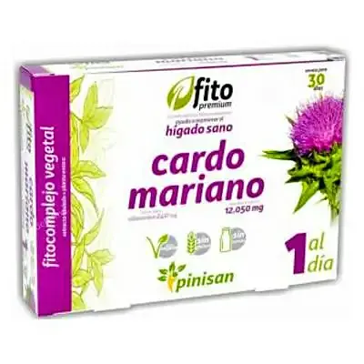 Fito cardo mariano pini 30 cápsulas, Pinisan