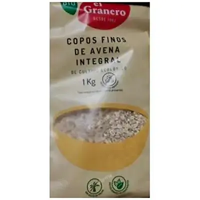 Copos avena finos 1k BIO, El Granero