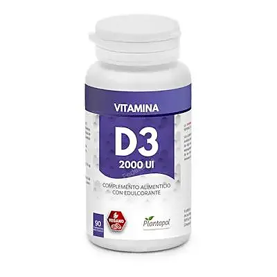 Vitamina D3 2000UI 90 comprimidos masticables, Plantapol