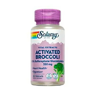 Brocoli activated 30 cápsulas vegetales, Solaray