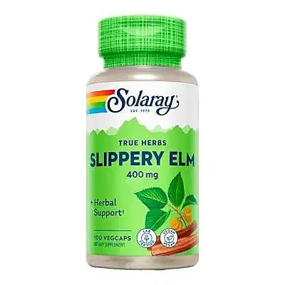 Olmo americano corteza (slippery elm) 400 mg 100 cápsulas, Solaray