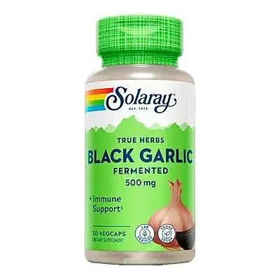 Black garlic bulb (ajo negro) 500 mg 50 cápsulas, Solaray