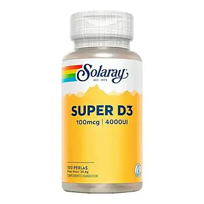 Super d3 4000ui 100 mcg 100 perlas, Solaray