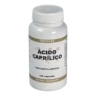 Ácido caprilico 600 mg 100 cápsulas, Ortocel