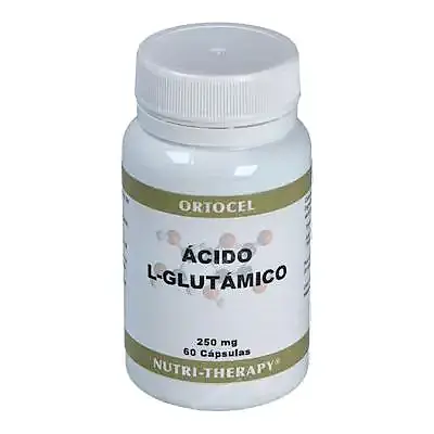 Ácido l-glutamico 250 mg 60 cápsulas, Ortocel