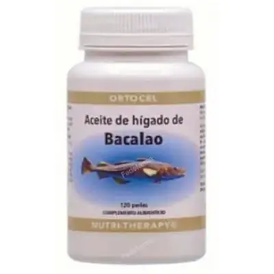 Aceite hígado de bacalao 120 perlas, Ortocel