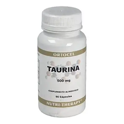 Taurina 500 mg 90 cápsulas, Ortocel