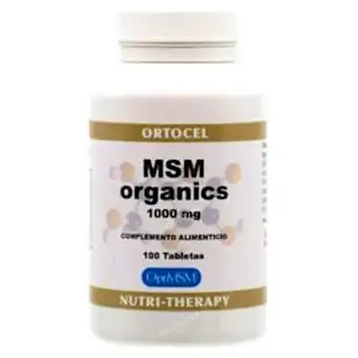 MSM organics 1000 mg 100 comprimidos, Ortocel