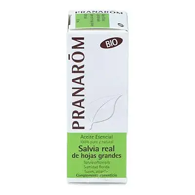 Aceite esencial de salvia real hojas grandes BIO 10 ml, Pranarom