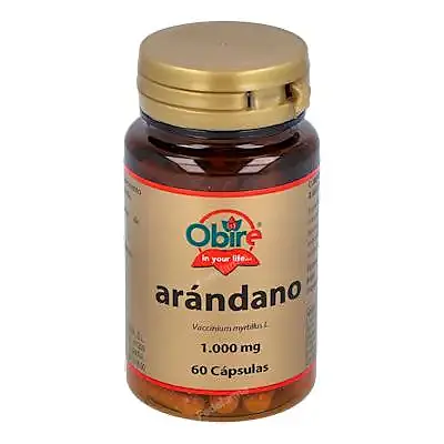 Arándano 1000 mg 60 cápsulas, Obire