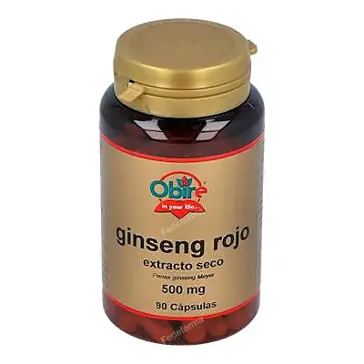 Ginseng rojo 500 mg 90 cápsulas, Obire
