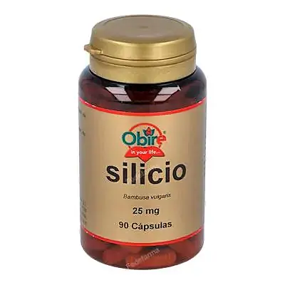 Silicio 25 mg 90 cápsulas, Obire