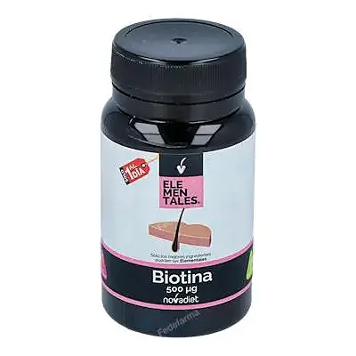 Biotina 500 mcg elementales 120 comprimidos, Novadiet
