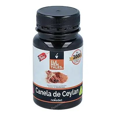 Canela de ceylan elementales 30 cápsulas, Novadiet