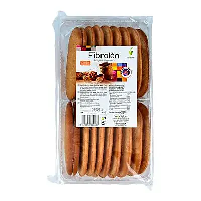 Galletas fibralen lenguas integrales 350 g, Novadiet