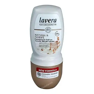 Desodorante roll-on 48h suave & natural 50 ml, Lavera