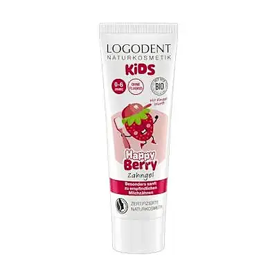 Dentífrico niños fresa happy berry sin fluor, Logona