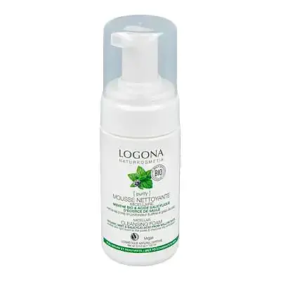 Espuma limpiadora menta & ácido salicilico micelar, Logona