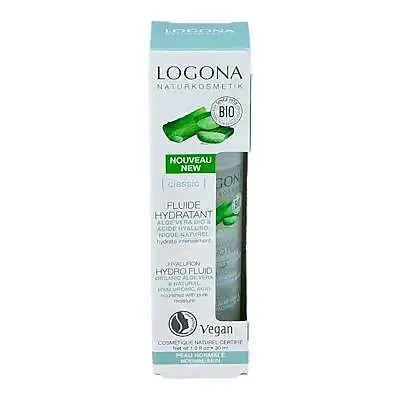 Fluido hidratante aloe-ácido hialurónico 30 ml, Logona