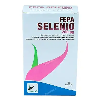 Selenio 200ug fepadiet 60 cápsulas, Fepa