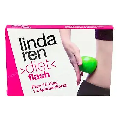 Lindaren diet flash 15 cápsulas, Plantis