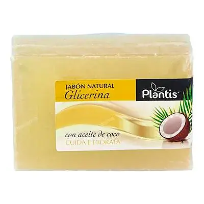 Jabón de glicerina con coco 120 g, Plantis