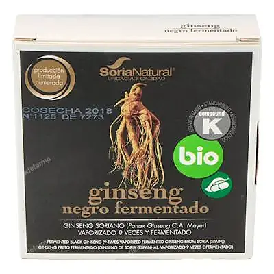 Ginseng negro fermentado 24 cápsulas, Soria Natural