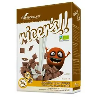 Ricers cereales cacao y avellanas BIO 375 g, Soria Natural