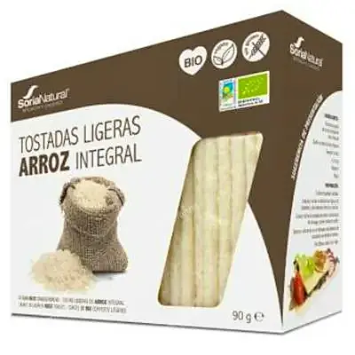 Tostadas de arroz integral 90gr.**, Soria Natural