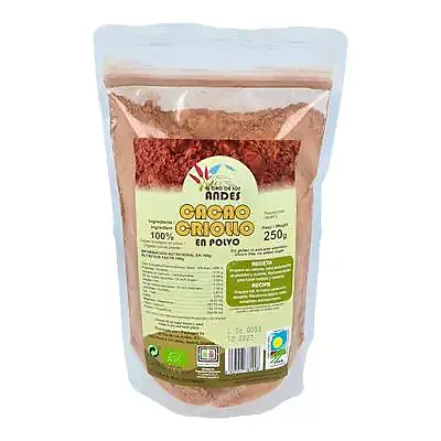 Cacao polvo criollo el oro de los andes 250 g, Oro Los Andes