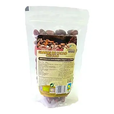 Cacao granos criollo el oro de los andes 150 g, Oro Los Andes